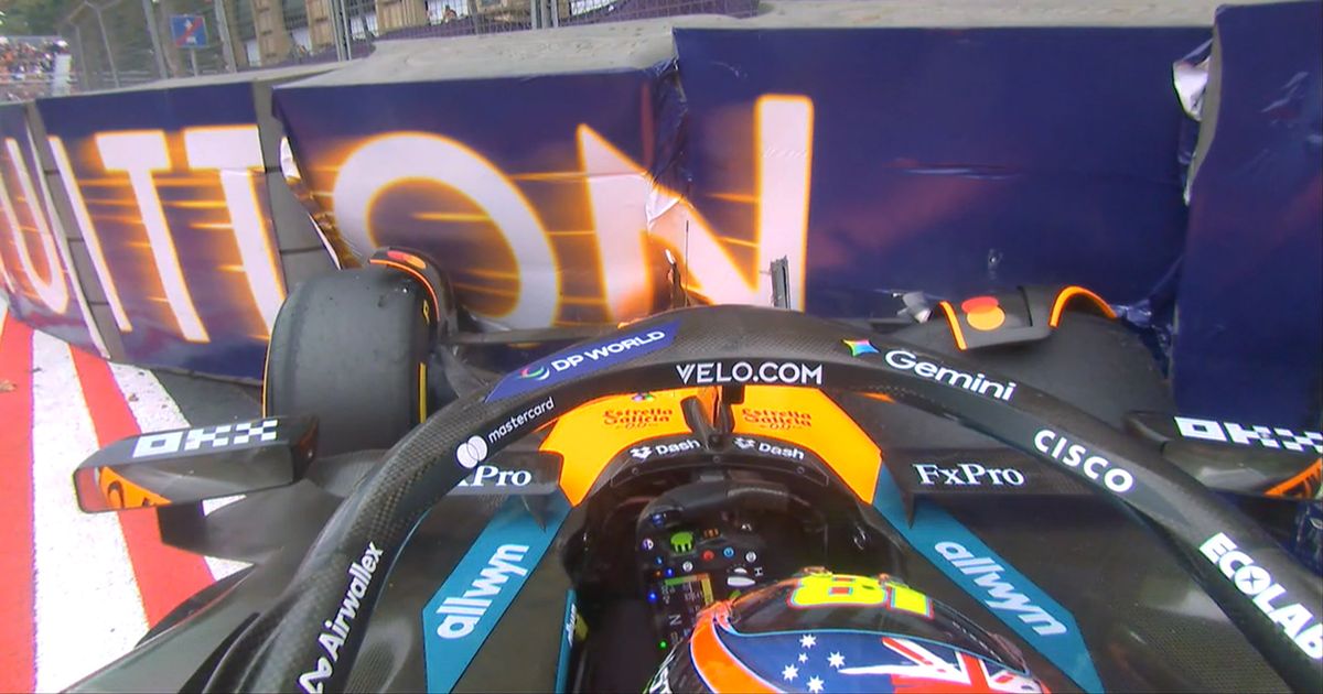 Oscar Piastri crashes out of Azerbaijan GP in massive Lando Norris title boost